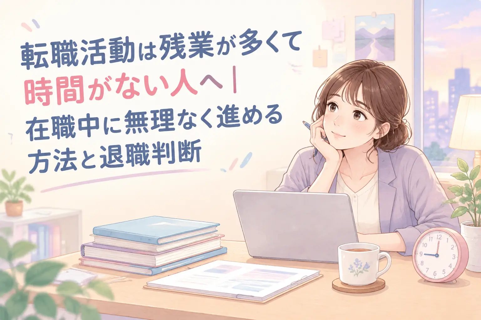 残業が多い女性の転職活動